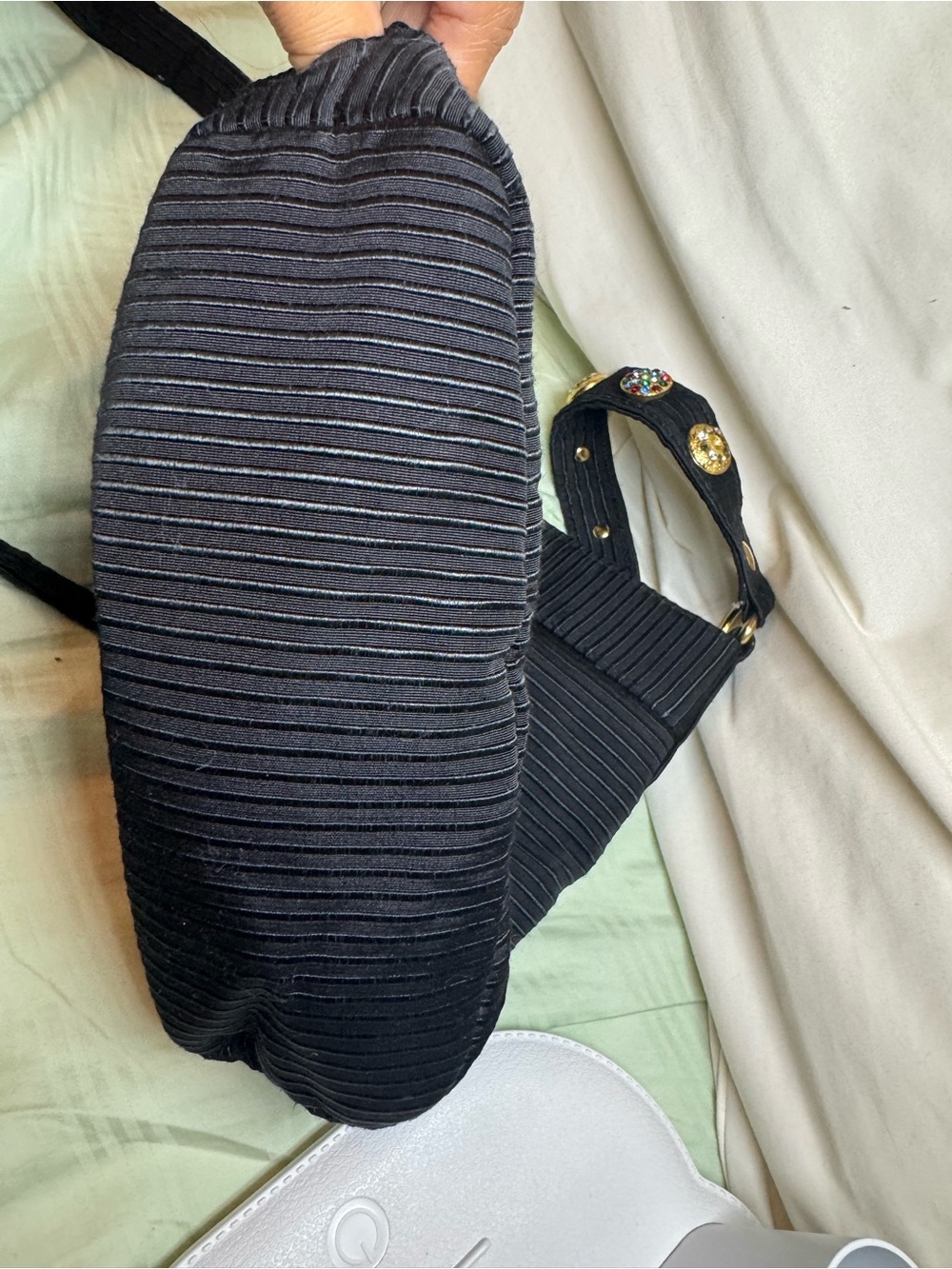 EUC Gianni Versace Couture Black Bag - Picture 5 of 6